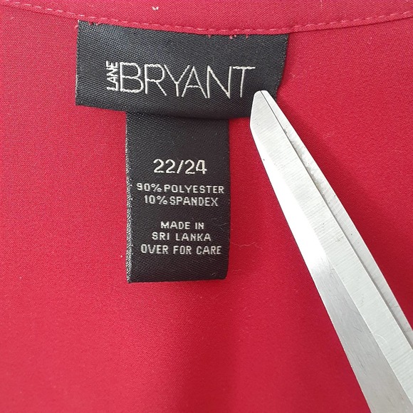 Ladies Lane Bryant Midnight Blue Blazer and Red Blouse Size 22 - Picture 4 of 15